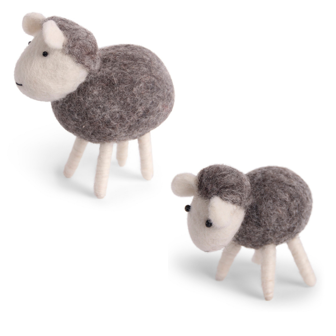 Lamb Figurine (Grey) - Little Lamb